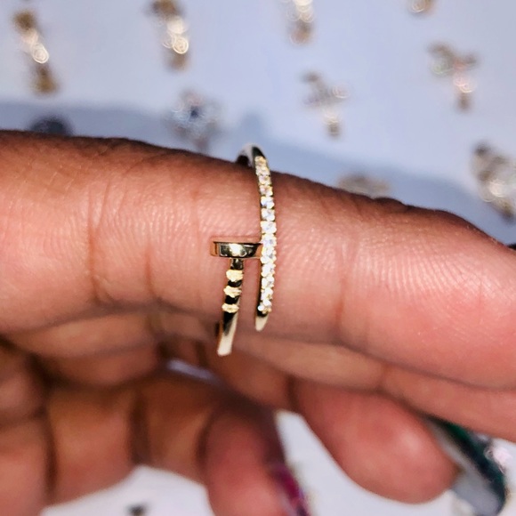 14k solid real gold NOT plated bestselling custom made deisgner Nail ring sale! - Picture 1 of 3